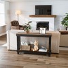 SMARTSTANDARD 46 in. x 10 in. x 28 in. Solid Wood Console Table - 3 of 4