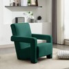 Hyleory Modern Accent Chair, Upholstered Lamb Fleece Frog Armchair for Living Room Makeup Room Bedroom(set of 2) - 4 of 4