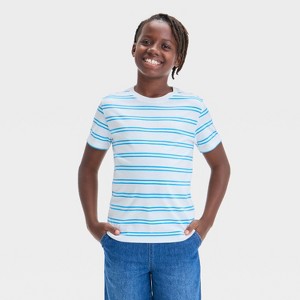 Boys' Short Sleeve Striped T-Shirt - Cat & Jack™ - 1 of 3