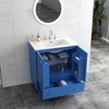 NicBex Bathroom Vanity with Sink,Multi-Functional Bathroom Sink Vanity with Drawer and Soft Close Doors,30" Bathroom Sink Cabinet for Bathroom,Blue - 2 of 4