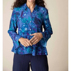 Women's Vintage Floral Print Shirt - habitat - 1 of 4