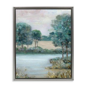 Stupell Industries River Marsh in Forest Floating Frame Canvas Art - 1 of 4