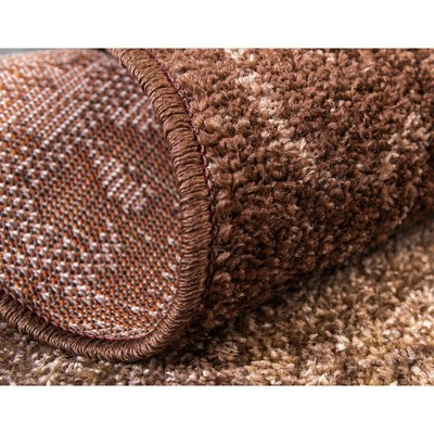 Autumn Collection Brown Synthetic Rectangular Area Rug