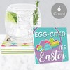 Big Dot of Happiness Hippity Hoppity - Funny Easter Bunny Party Decorations - Drink Coasters - Set of 6 - 2 of 4