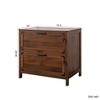 2-Drawer Lateral File Cabinet with Lock, Filing Cabinet for Home Office, Lockable Farmhouse File Organizer - 4 of 4