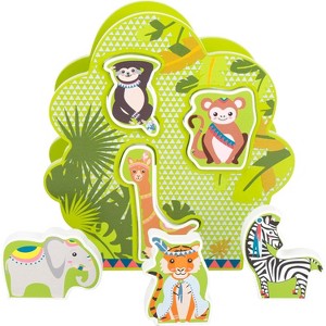 Legler Animal Shape Sorting Game Jungle, Educational Shape Sorting Toy for Kids - 1 of 4