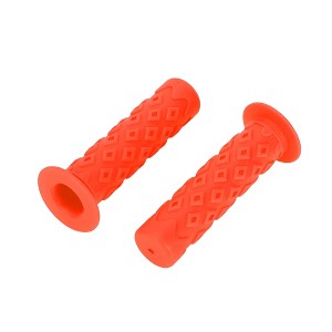 Unique Bargains Bike Handlebar Grips Covers 4.72" Long Orange 1 Pair - 1 of 4