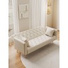 CAVINAS Loveseat Sleeper, Vintage Chair Bed Sleeper for Adults, Velvet Convertible Sofa Bed for Living Room - 4 of 4