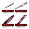 Unique Bargains Detail Nylon Hair Miniature Painting Brush 5 Pcs - 4 of 4