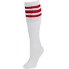 CTM Striped Top Ribbed Tube Socks (4 Pair Pack) - 3 of 4