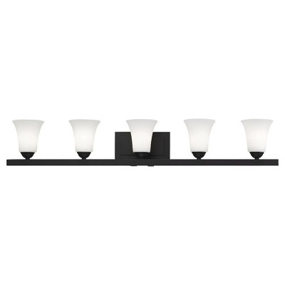 Livex Lighting Ridgedale 5 - Light Vanity in  Black