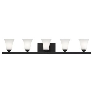 Livex Lighting Ridgedale 5 - Light Vanity in  Black - 1 of 4