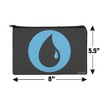 Magic The Gathering Blue Mana Symbol Makeup Cosmetic Bag Organizer Pouch - 4 of 4