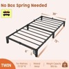 Jojoka Twin/Full/Queen Metal Bed Frame, 6/8/10/14" High Platform with Iron Slats, No Box Spring or Screws Needed, Heavy Duty Support Up to 800 lbs - 2 of 4