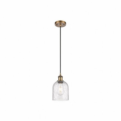 Bella - 1 Light Cord Hung Mini Pendant In Industrial Style-9.5 Inches Tall and 5.5 Inches Wide