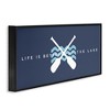 Stupell Industries Better At Lake with Crossed Oars, 24" x 10" - 3 of 4