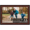 PosterPalooza | Photo Size Decor Brown Picture Frame - UV Acrylic, Foam Board Backing, Hanging Hardware - 2 of 4