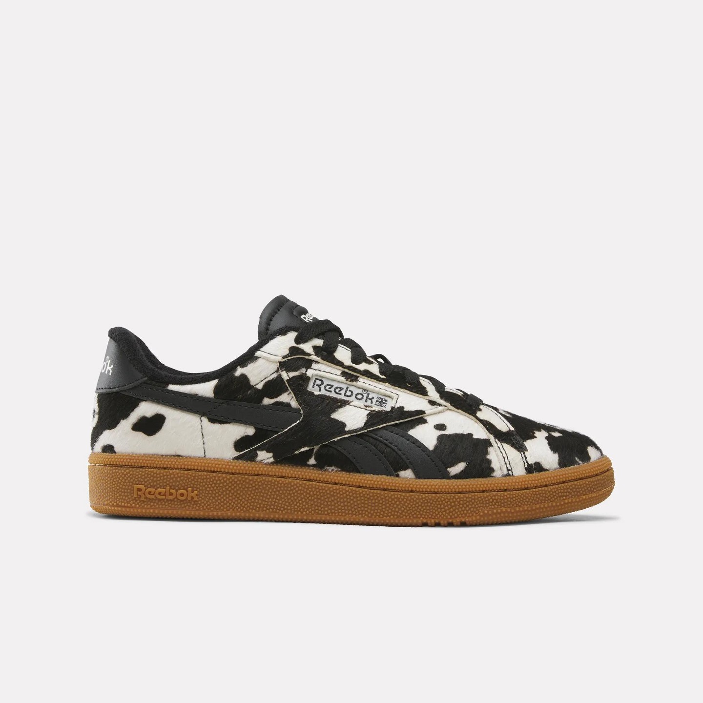 Женские кроссовки Reebok Club C Grounds UK 1.0 Shoes Size 5.5 Black/Brown/Gum, цвет: Чёрный — фото 1