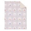 NoJo Disney Winnie the Pooh Hugs and Honeycombs Grey and White Plaid with Piglet, Tigger and Eeyore Super Soft Cuddly Plush Baby Blanket - 2 of 4