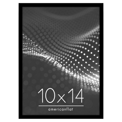 Americanflat 11x11 Floating Frame in Black with Polished Glass and Hanging Hardware Included