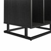 Kumasinova Turntable Stand with Storage Cubes,Modern Side Table with Metal Base,End Table with open cubbies,Small Coffee Table for Living Room,Black - 4 of 4