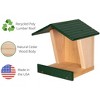 JCS Wildlife Modern Style Cedar Robin Roost with Poly Lumber Roof - 3 of 4