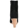 Journee Signature Womens Genuine Leather Reeya Almond Toe Wedge Ankle Booties - 3 of 4