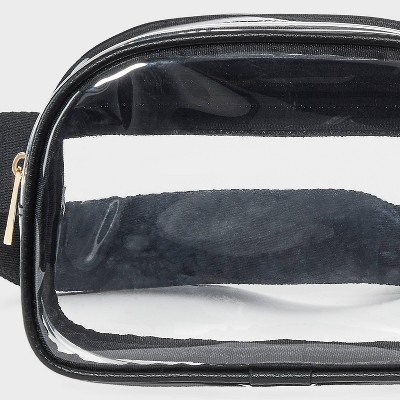 Universal Thread Essential Belt Crossbody Bag - Universal Thread™ Clear/Black: TPU Shell, Adjustable Strap, Crossbody Style, Solid Pattern — фото 5