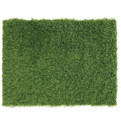 Juvale Artificial Grass Door Mat Welcome Doormat Indoor Outdoor Nonslip Front Rugs 17 x 24 in