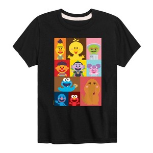 Boys' - Sesame Street - Kawaii Elmo And Friends Short Sleeve Graphic T-Shirt - 1 of 4
