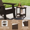 Arceso Outdoor Side Table, 2-Tier HDPS Patio End Table Weather Resistant, Morden Side Table for Patio, Pool, Porch - 4 of 4