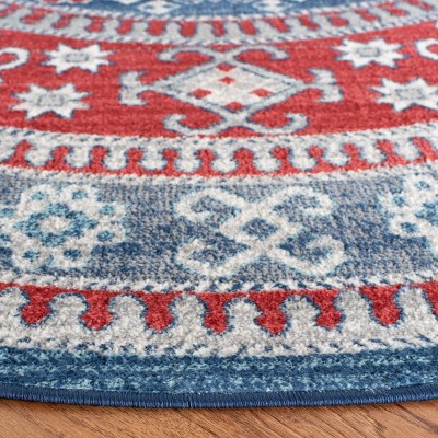 Safavieh Kazak Red and Blue Synthetic 8' x 10' Area Rug