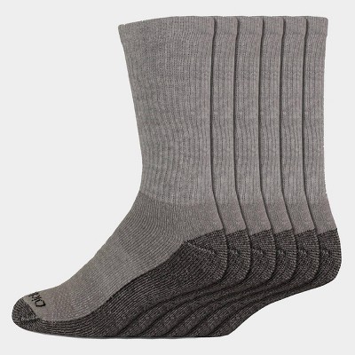 Dickies Men's Dri-tech Crew Socks - Gray 6-12 : Target