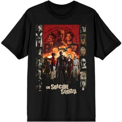 The Suicide Squad Movie Characters Black Short Sleeve Shirt Target