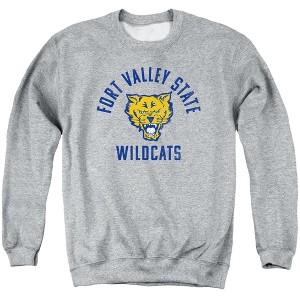 Fort Valley State University Official Wildcats Logo Adult Crewneck Sweatshirt - 1 of 4