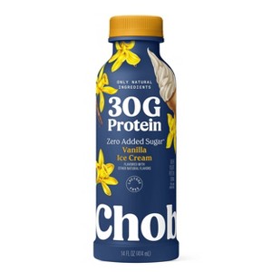 Chobani 30g Protein Vanilla Ice Cream Greek Yogurt Drink - 14 fl oz - 1 of 4