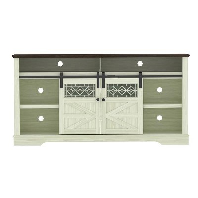 Tv Stand For Tvs Up To 75" With Open Shelves,Entertainment Center With Storage Cabinet Beige