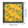 INSPIRE CHIC Women's Floral Printed Satin Square Flowers Silky Neck Scarves 1Pc - 3 of 4