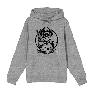 Lawn Enforcement Adult Long Sleeve Hoodie - 1 of 3