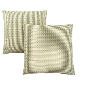 Monarch Specialties Pillows Set Of 2 18 X 18 Square Insert Included Decorative Throw Accent Sofa Couch Bedroom Polyester Hypoallergenic Green Modern - 1 of 4