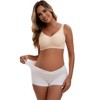 INSPIRE CHIC Women's Low Waist Under the Bump Maternity BoyShorts Pregnancy Seamless Ladies Panties - 4 of 4