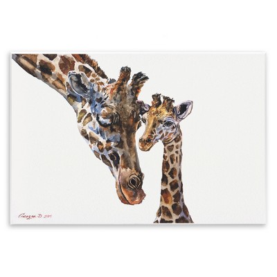 Stupell Industries Baby Giraffe Animal Watercolor, 15" x 10"