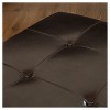 Darlington Bonded Leather Ottoman Espresso - Christopher Knight Home: Oversize, Tufted Bench - 3 of 4
