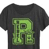 Women's - Star Wars - Yoda and friends Collegiate Rebel Short Sleeve Graphic T-Shirt - 2 of 4