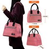 OPUX Insulated Lunch Box Women, Cooler Bag Tote Girls Kids Teen Adult, Soft Reusable Thermal Meal Prep Purse - 4 of 4
