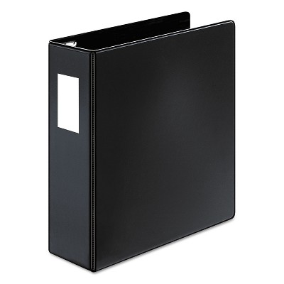 Cardinal SuperLife Easy Open Locking Slant-D Ring Binder 3" Cap 11 x 8 1/2 Black 14032