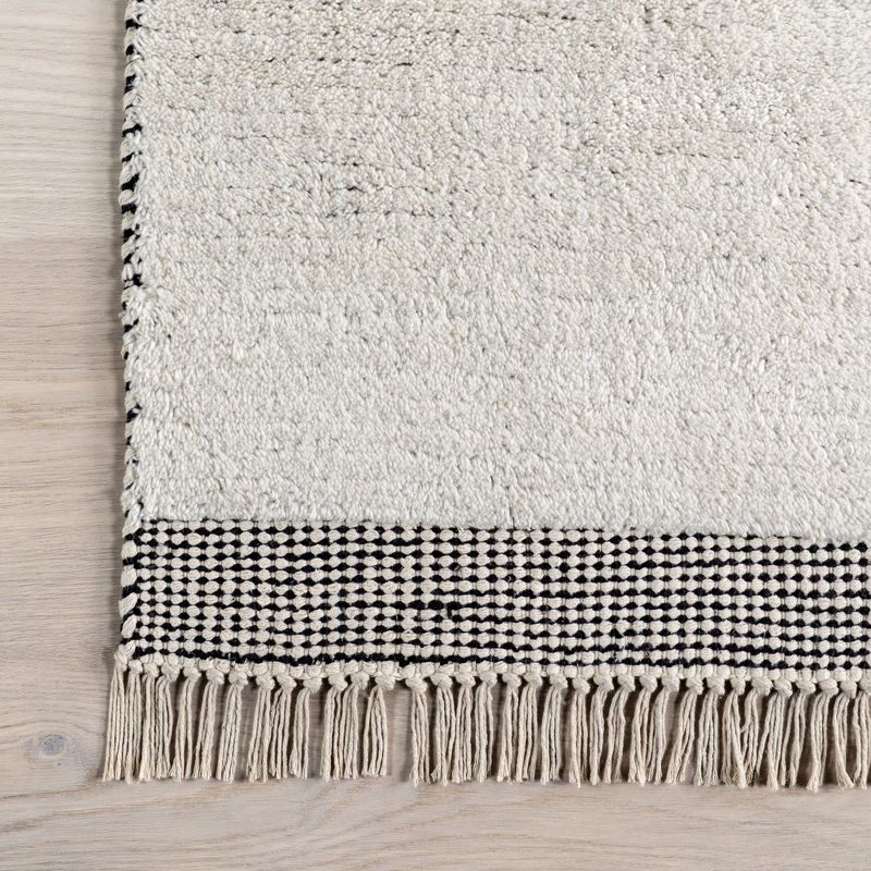 Emily Henderson x RugsUSA - Hyperion Tasseled Cotton and Wool Area Rug, 4 of 7