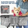 SereneLife Portable Dog Bath Tub with Built-in Drain System, Three-Point Leash Restraint - Gray/Black - 2 of 4