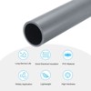 Unique Bargains Water Plumb DIY Crafts High Impact Rigid Round Pipes 8" Length - 3 of 4