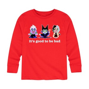 Boys' - Disney Villains - It's Good To Be Bad Long Sleeve Graphic T-Shirt - 1 of 4